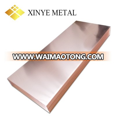 99.9% Purity High Quality Copper Sheet Price